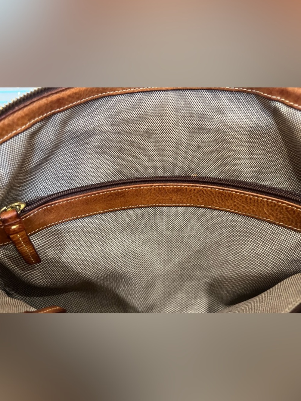 Vintage Dooney & Bourke Canvas and Leather Tote Bag - Picture 12 of 13
